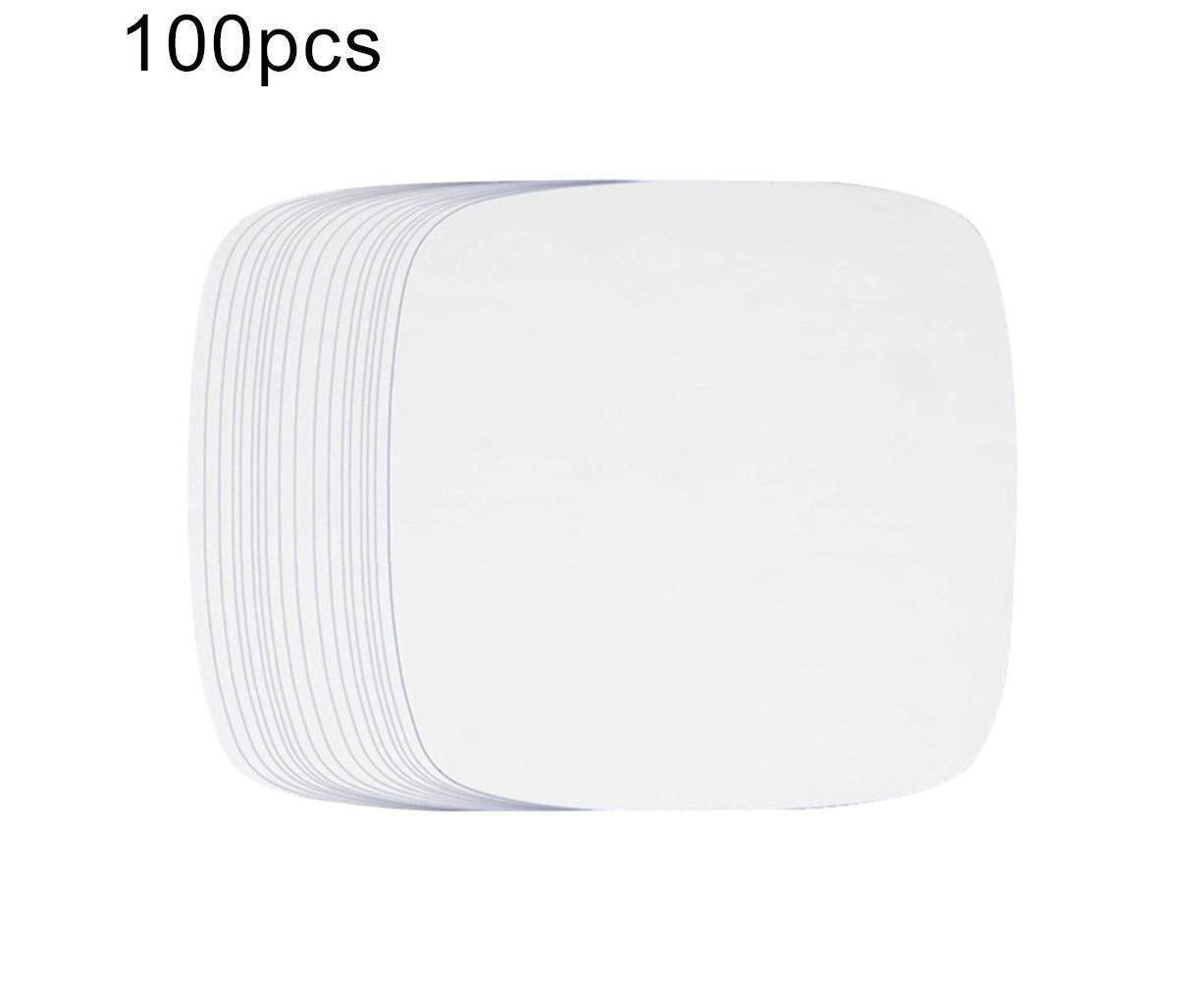 100Pcs Non-Stick Oilproof Barbecue Kitchen Oven Baking Pan BBQ Liner Papers Mats-Khaki 8.5 inch V1263-JX-375