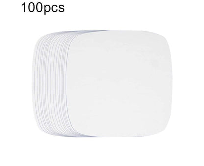 100Pcs Non-Stick Oilproof Barbecue Kitchen Oven Baking Pan BBQ Liner Papers Mats-Khaki 8.5 inch V1263-JX-375
