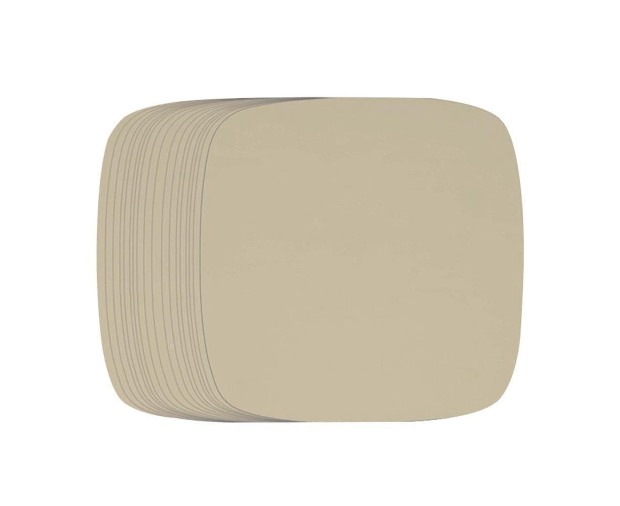 100Pcs Non-Stick Oilproof Barbecue Kitchen Oven Baking Pan BBQ Liner Papers Mats-Khaki 8.5 inch V1263-JX-375