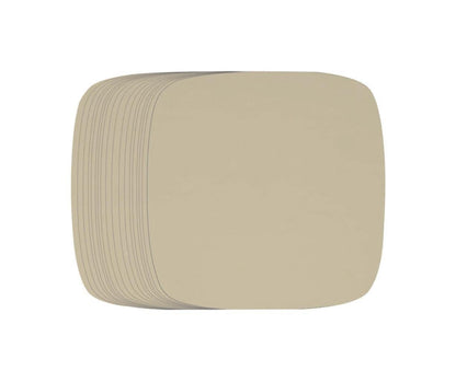 100Pcs Non-Stick Oilproof Barbecue Kitchen Oven Baking Pan BBQ Liner Papers Mats-Khaki 8.5 inch V1263-JX-375