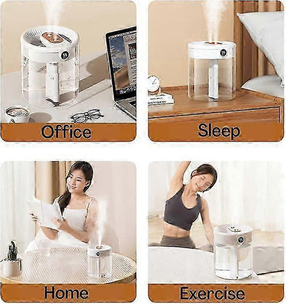 2L Cool Mist Air Humidifier with Night Light, Ultra Quiet Home Bedroom Humidifier V1263-JX-3753