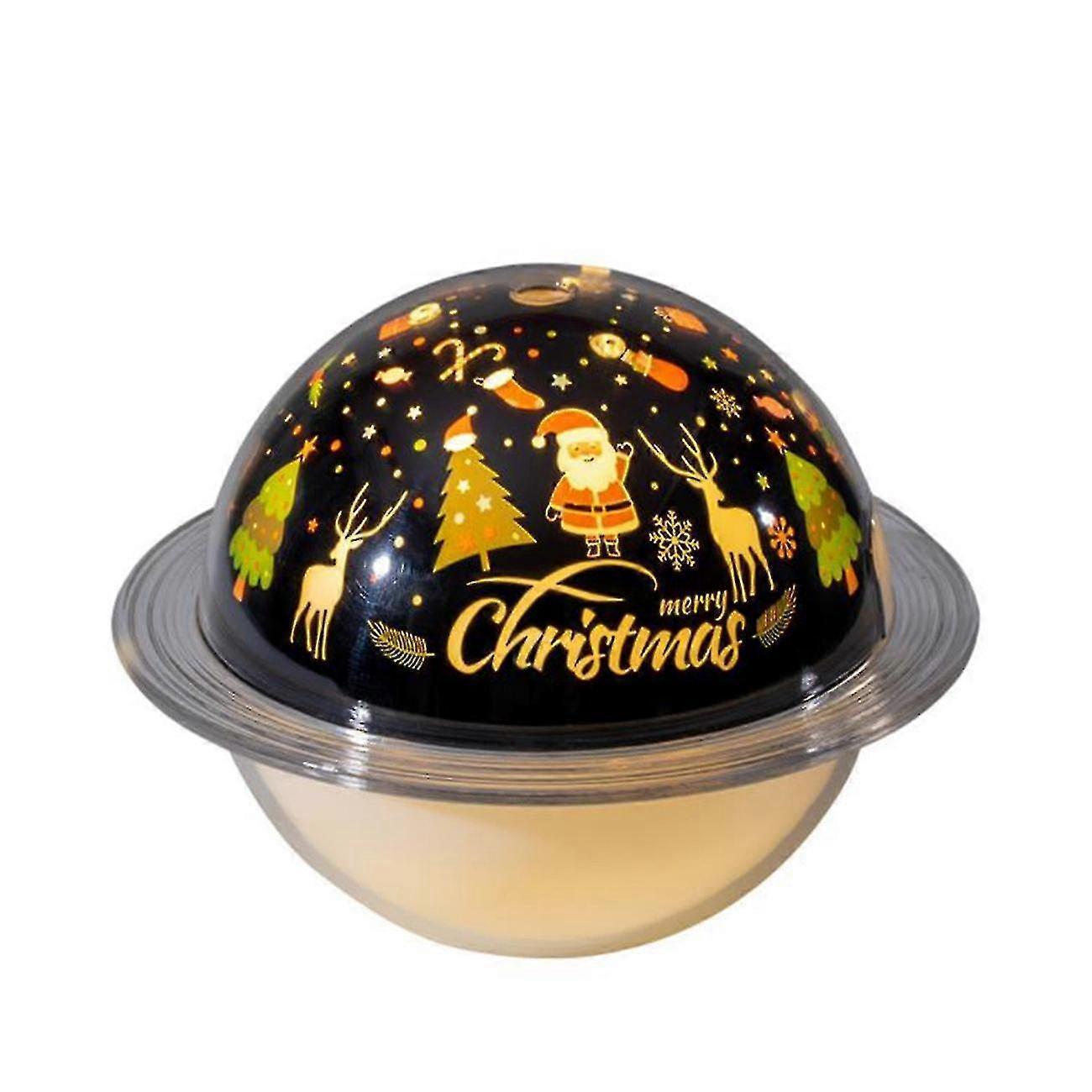 Christmas Planet Humidifier with Night Light, 250ml Air Mist Maker V1263-JX-3755