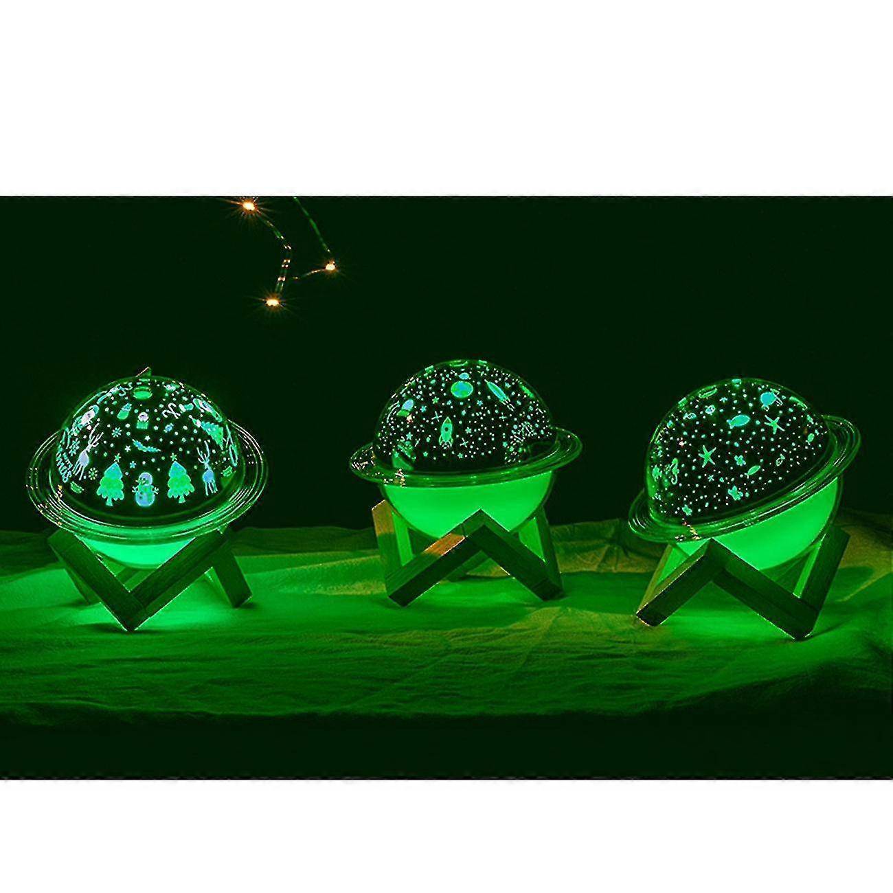 Christmas Planet Humidifier with Night Light, 250ml Air Mist Maker V1263-JX-3755