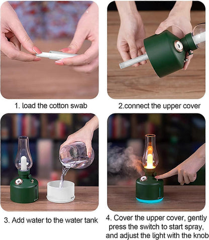 260ml Mini Cool Mist Humidifier for Plants & Babies Room V1263-JX-3782