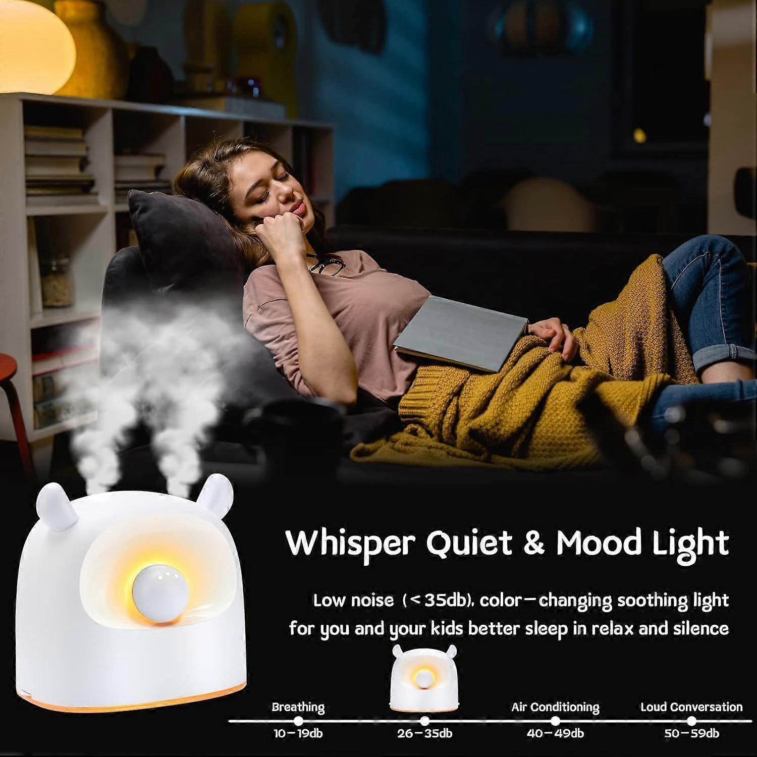 500ml Quiet White Humidifier for Bedroom, Plants, Babies Room V1263-JX-3785