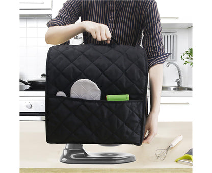 Mixer Cover Soft Touching with Pockets 5 Colors secure to Use Dust Cover for Kitchen-Black V1263-JX-379
