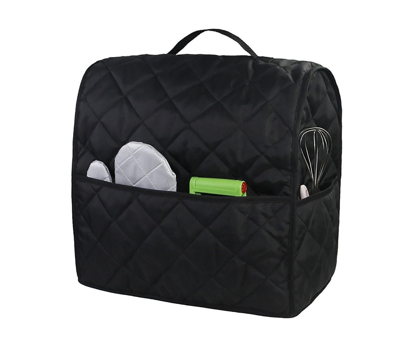 Mixer Cover Soft Touching with Pockets 5 Colors secure to Use Dust Cover for Kitchen-Black V1263-JX-379