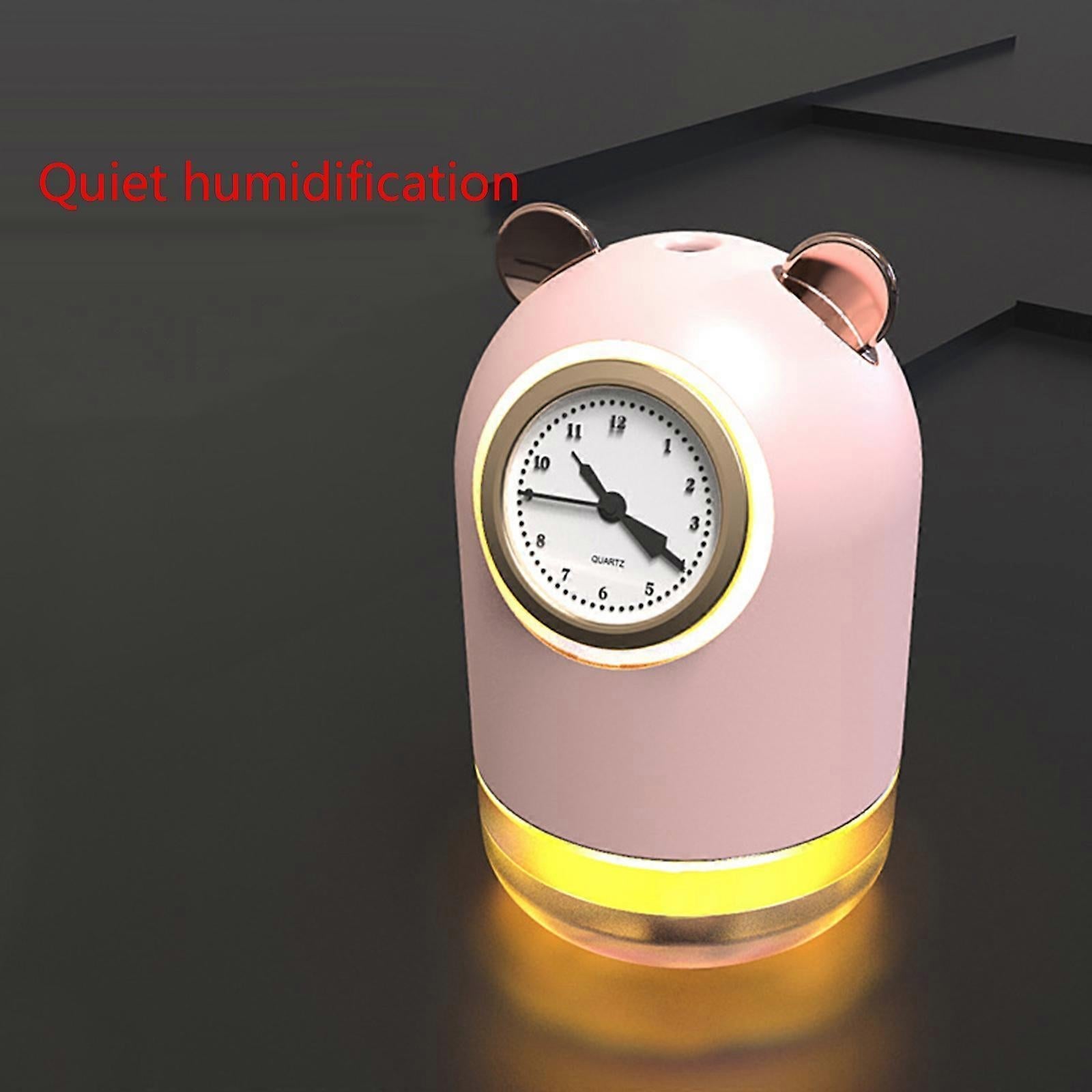 USB Car Humidifier with Quartz Clock, Mini Mist Maker for Home or Vehicle V1263-JX-3800