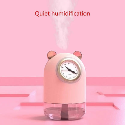 USB Car Humidifier with Quartz Clock, Mini Mist Maker for Home or Vehicle V1263-JX-3800