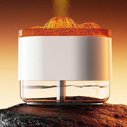 300ml Flame Effect Aromatherapy Humidifier with LED Light, Quiet USB Humidifier V1263-JX-3801