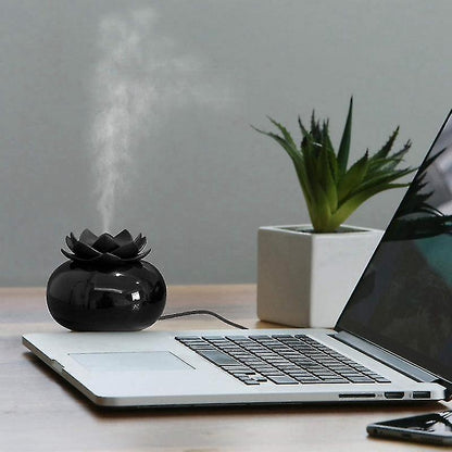 USB Ceramic Humidifier & Essential Oil Diffuser for Babies, Personal Air Vaporizer V1263-JX-3802