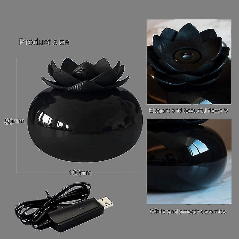 USB Ceramic Humidifier & Essential Oil Diffuser for Babies, Personal Air Vaporizer V1263-JX-3802