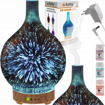 Air Humidifier with Aromatherapy Function and Soft Lamp Light V1263-JX-3805