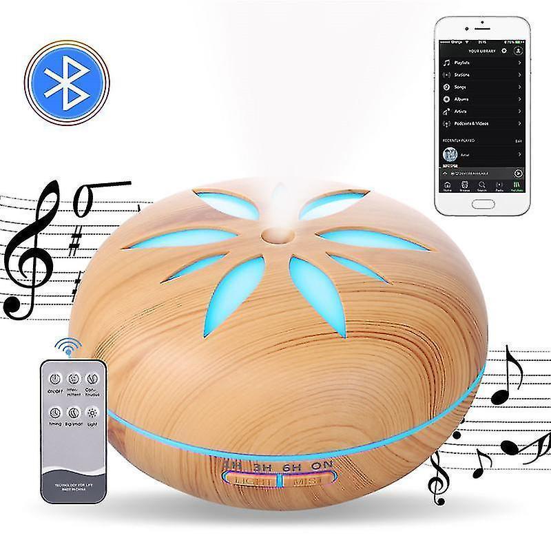 550ml Bluetooth Humidifier with Remote, Timer, Ultrasonic Mist & Mood Light V1263-JX-3806