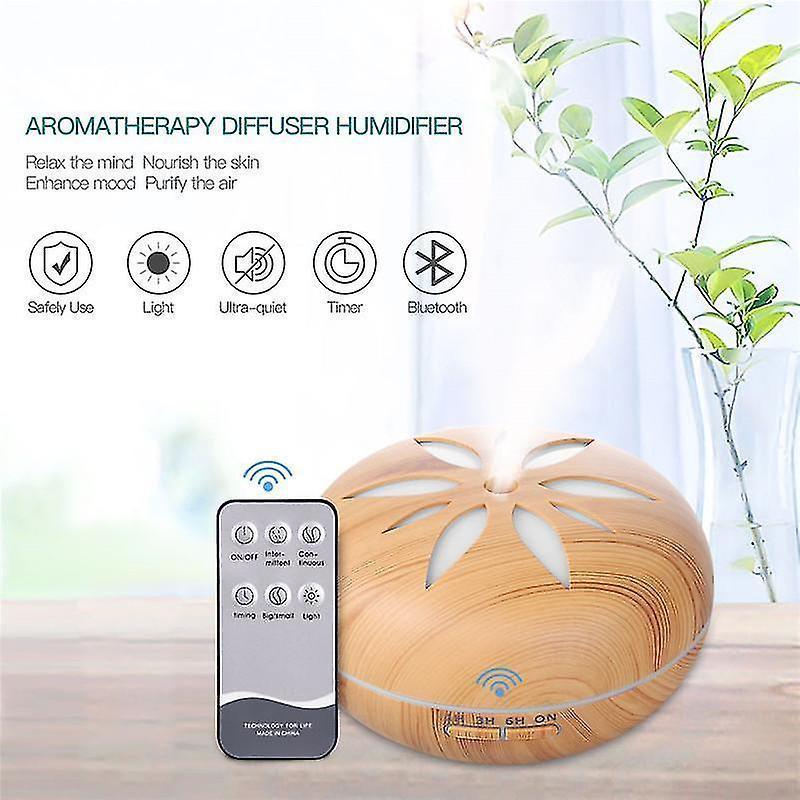 550ml Bluetooth Humidifier with Remote, Timer, Ultrasonic Mist & Mood Light V1263-JX-3806