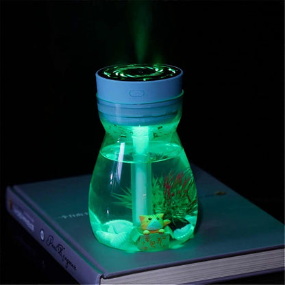 Micro Landscape Mini Humidifier, Cute USB Air Humidifier for Car & Personal Use V1263-JX-3810