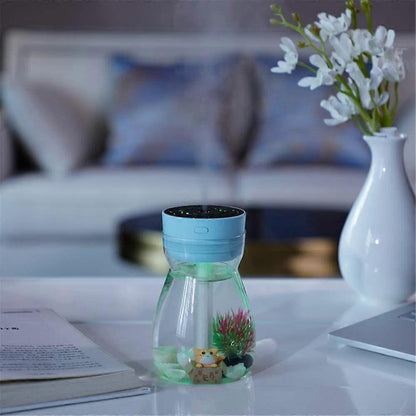 Micro Landscape Mini Humidifier, Cute USB Air Humidifier for Car & Personal Use V1263-JX-3810
