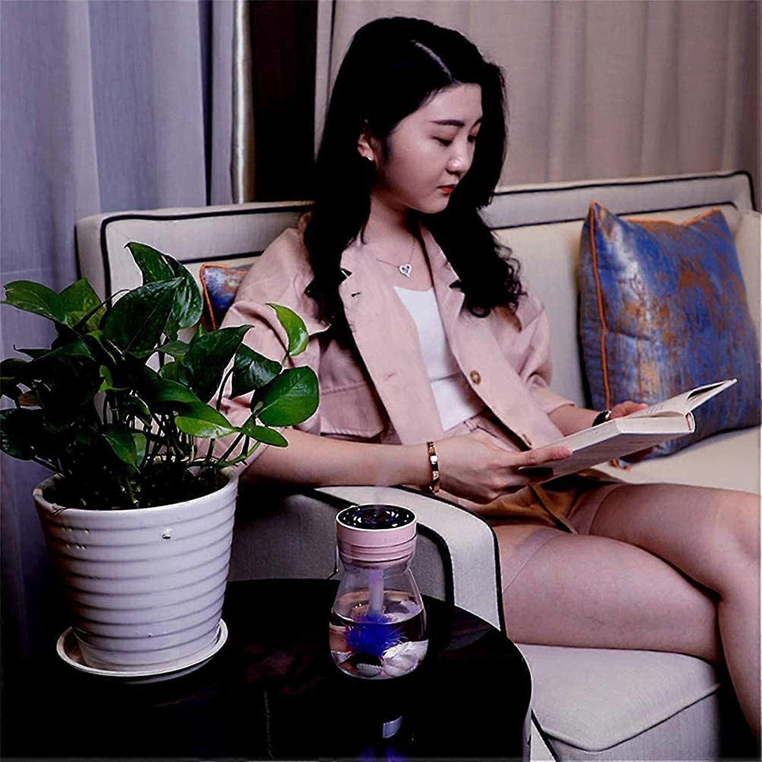 Micro Landscape Mini Humidifier, Cute USB Air Humidifier for Car & Personal Use V1263-JX-3810