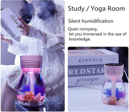 Micro Landscape Mini Humidifier, Cute USB Air Humidifier for Car & Personal Use V1263-JX-3810