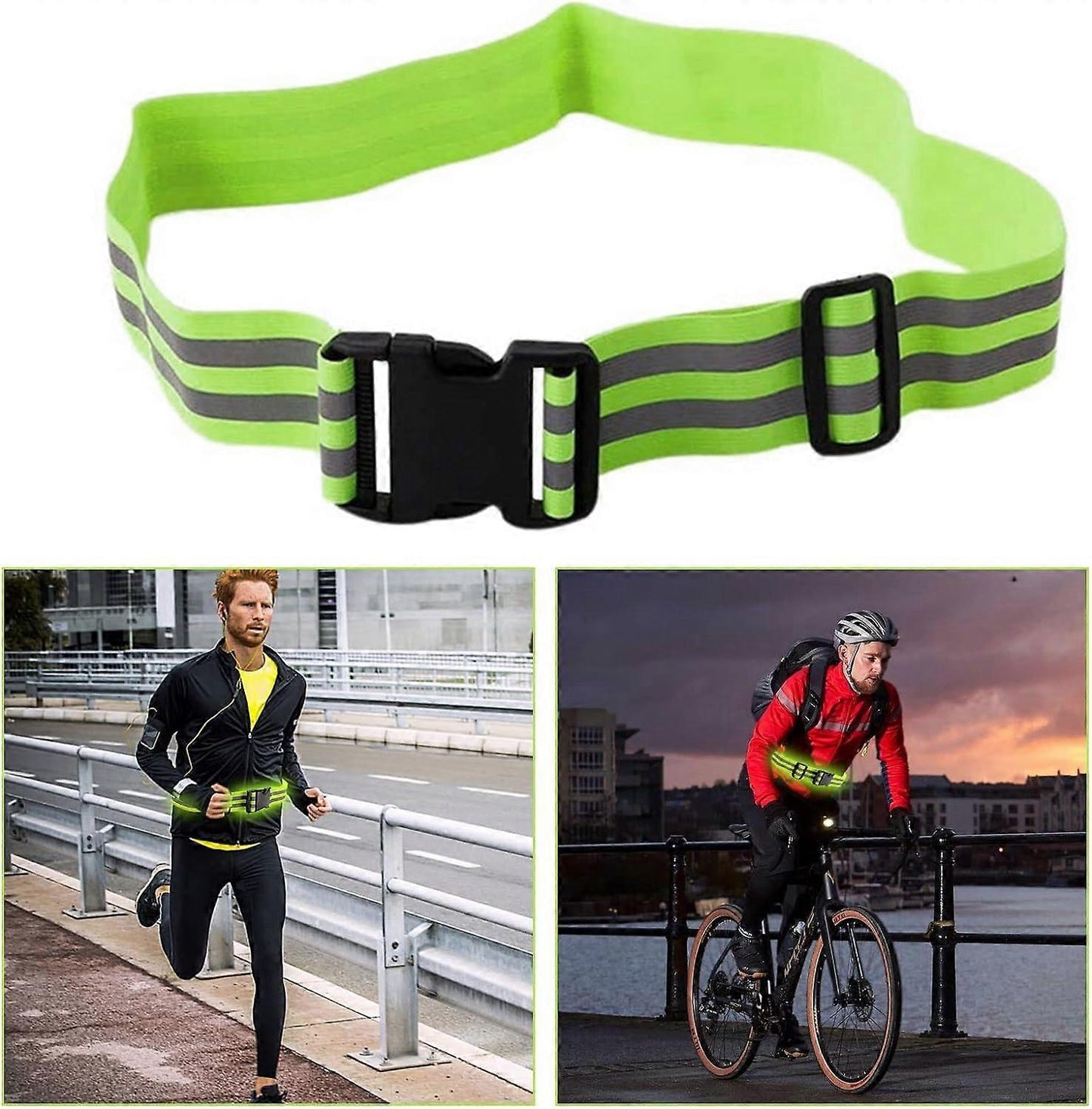 5pcs Reflective Sash, High Visibility Running Gear for Night Walking, Jogging & Cycling V1263-JX-3816