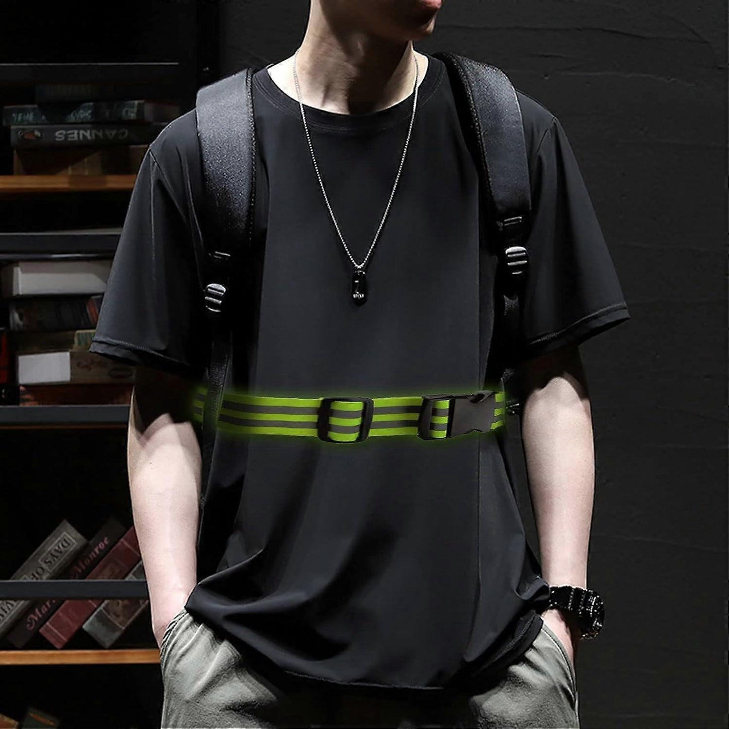5pcs Reflective Sash, High Visibility Running Gear for Night Walking, Jogging & Cycling V1263-JX-3816