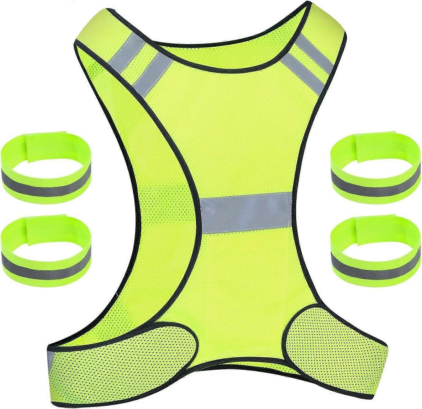 Reflective Vest, High Visibility Reflective Gear for Outdoor Activities and Sports V1263-JX-3818