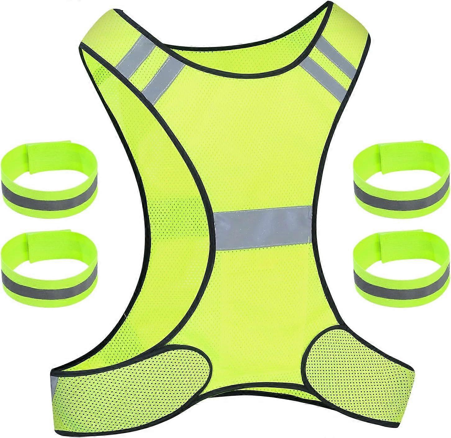 Reflective Vest, High Visibility Reflective Gear for Outdoor Activities and Sports V1263-JX-3818