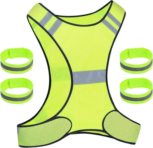 Reflective Vest, High Visibility Reflective Gear for Outdoor Activities and Sports V1263-JX-3818