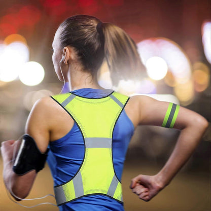 Reflective Vest, High Visibility Reflective Gear for Outdoor Activities and Sports V1263-JX-3818