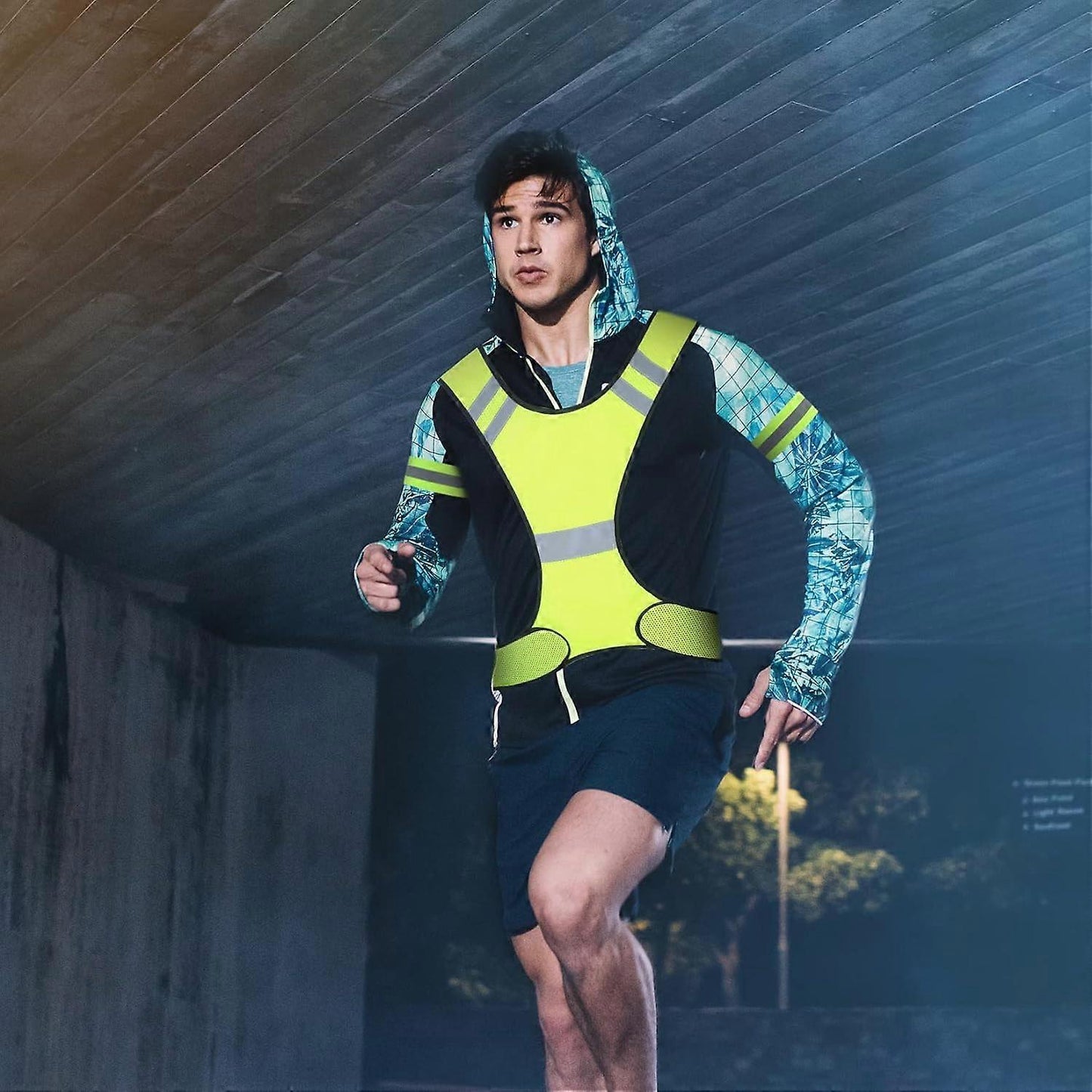 Reflective Vest, High Visibility Reflective Gear for Outdoor Activities and Sports V1263-JX-3818
