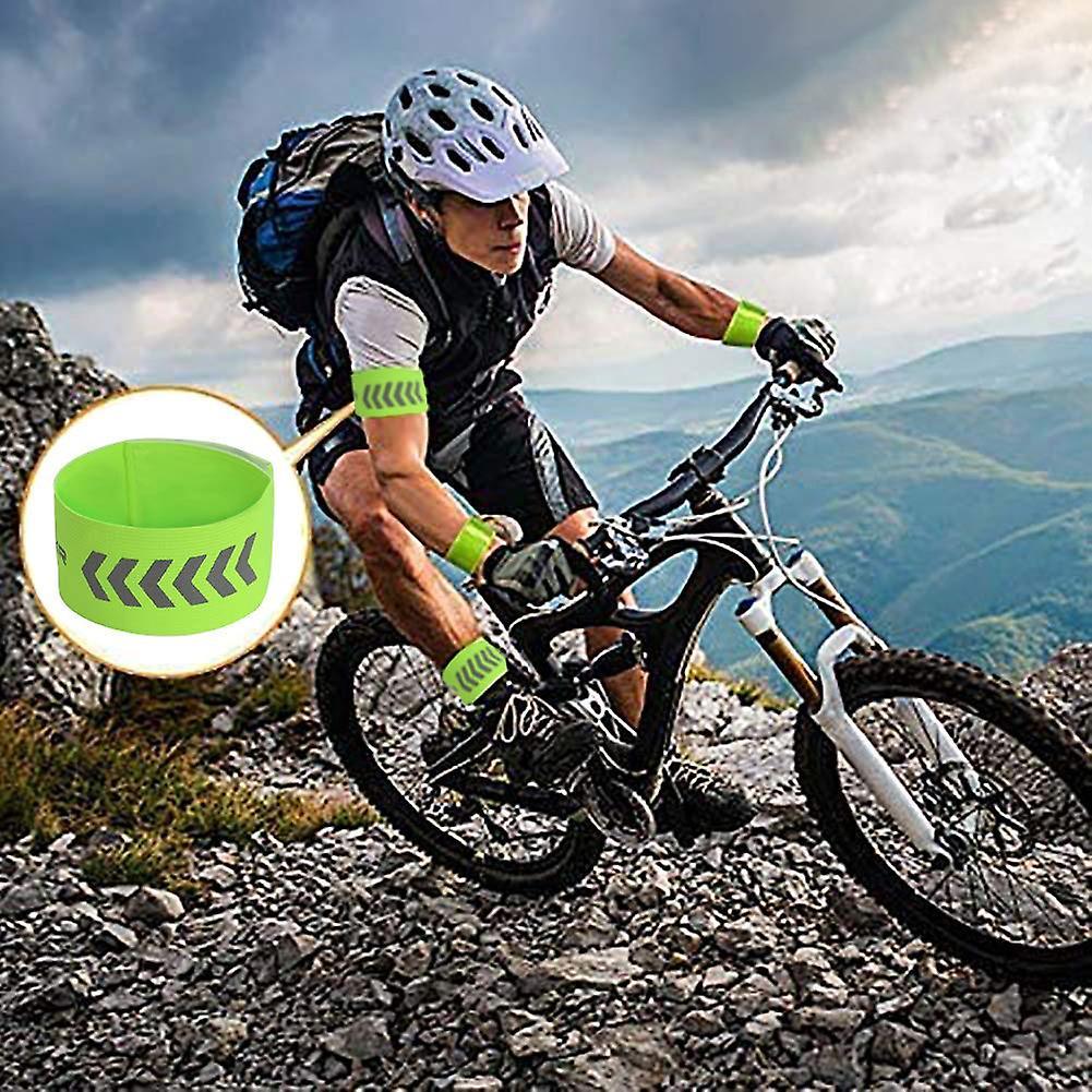 2pcs Reflective Wristbands, High Visibility Running Armbands, Reflective Strap Gear V1263-JX-3820