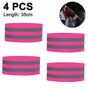 4pcs Reflective Bands, Adjustable Reflector Straps, High Visibility Night Gear V1263-JX-3821