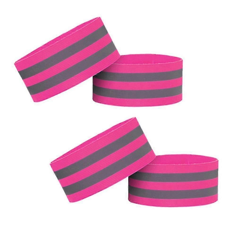 4pcs Reflective Bands, Adjustable Reflector Straps, High Visibility Night Gear V1263-JX-3821