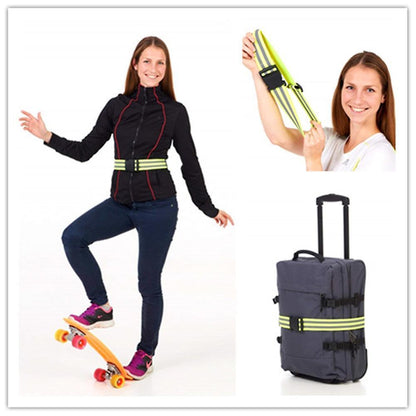 Adjustable Reflective Belt, Portable Running Reflective Gear with Security Tape V1263-JX-3822