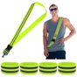 5pcs Reflective Sash, High Visibility Running Gear for Reflective Vest and Accessories V1263-JX-3823