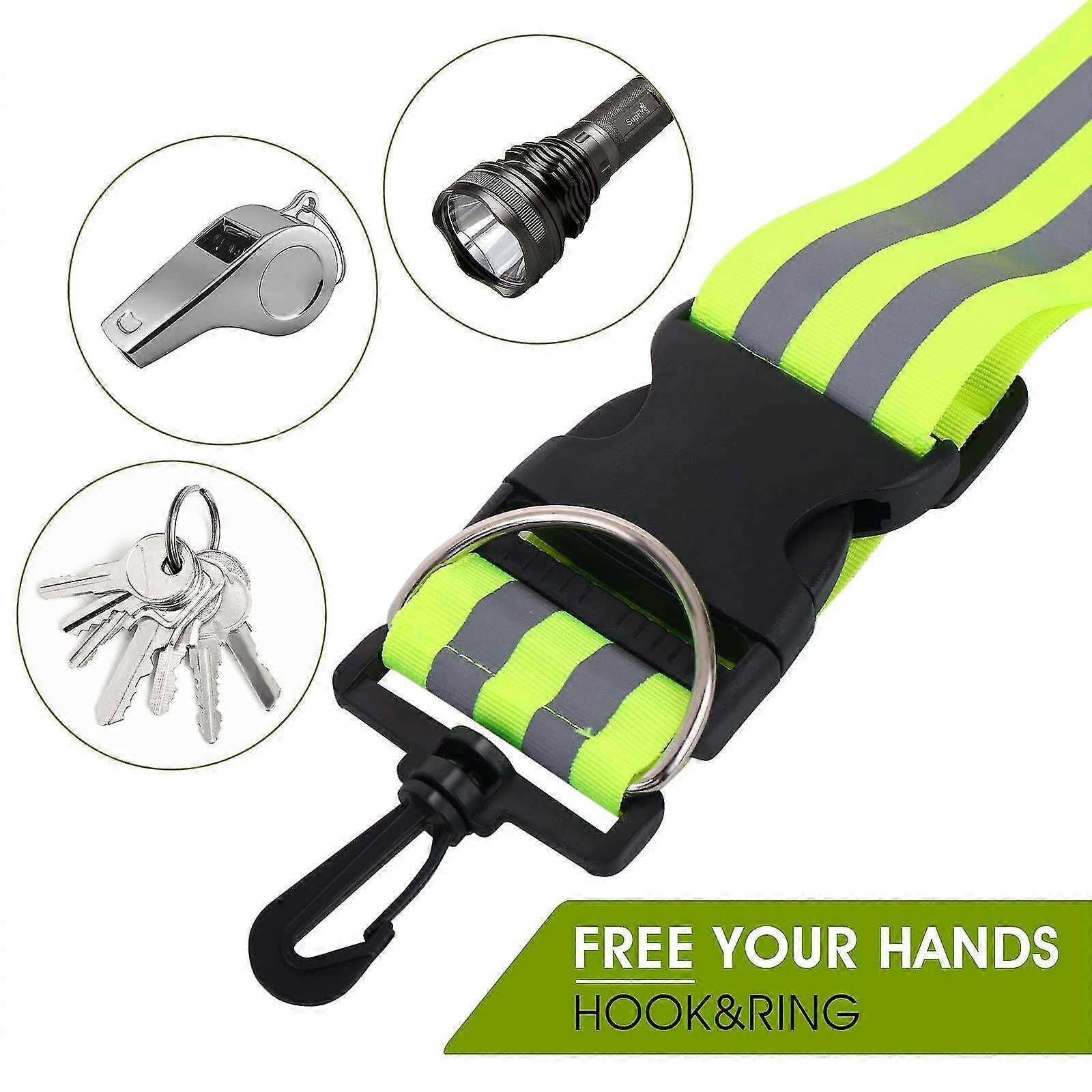 5pcs Reflective Sash, High Visibility Running Gear for Reflective Vest and Accessories V1263-JX-3823