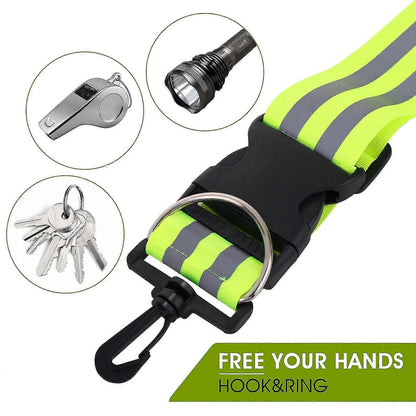5pcs Reflective Sash, High Visibility Running Gear for Reflective Vest and Accessories V1263-JX-3823