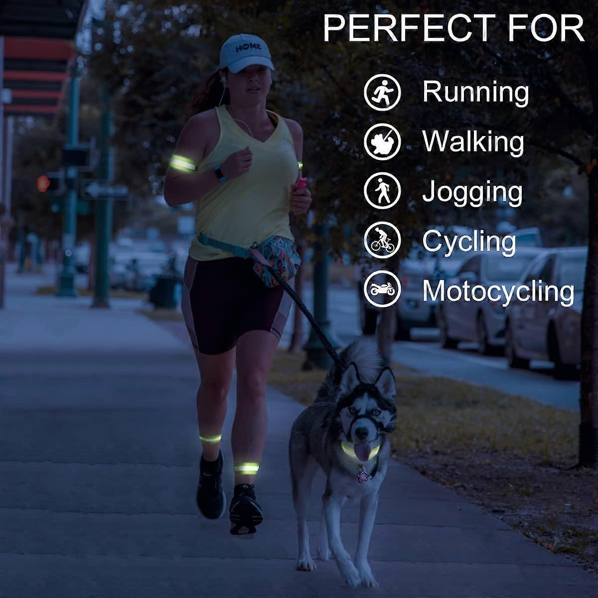 Inboat Reflective Bands for Arm, Ankle, Wrist, High Visibility Running Gear V1263-JX-3824