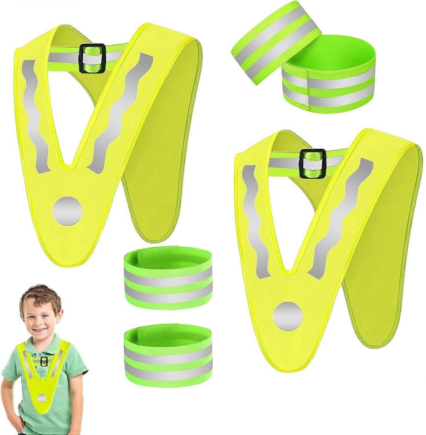 Babies Reflective Vest with Wrist Bands, Outdoor High Visibility Reflective Gear V1263-JX-3825