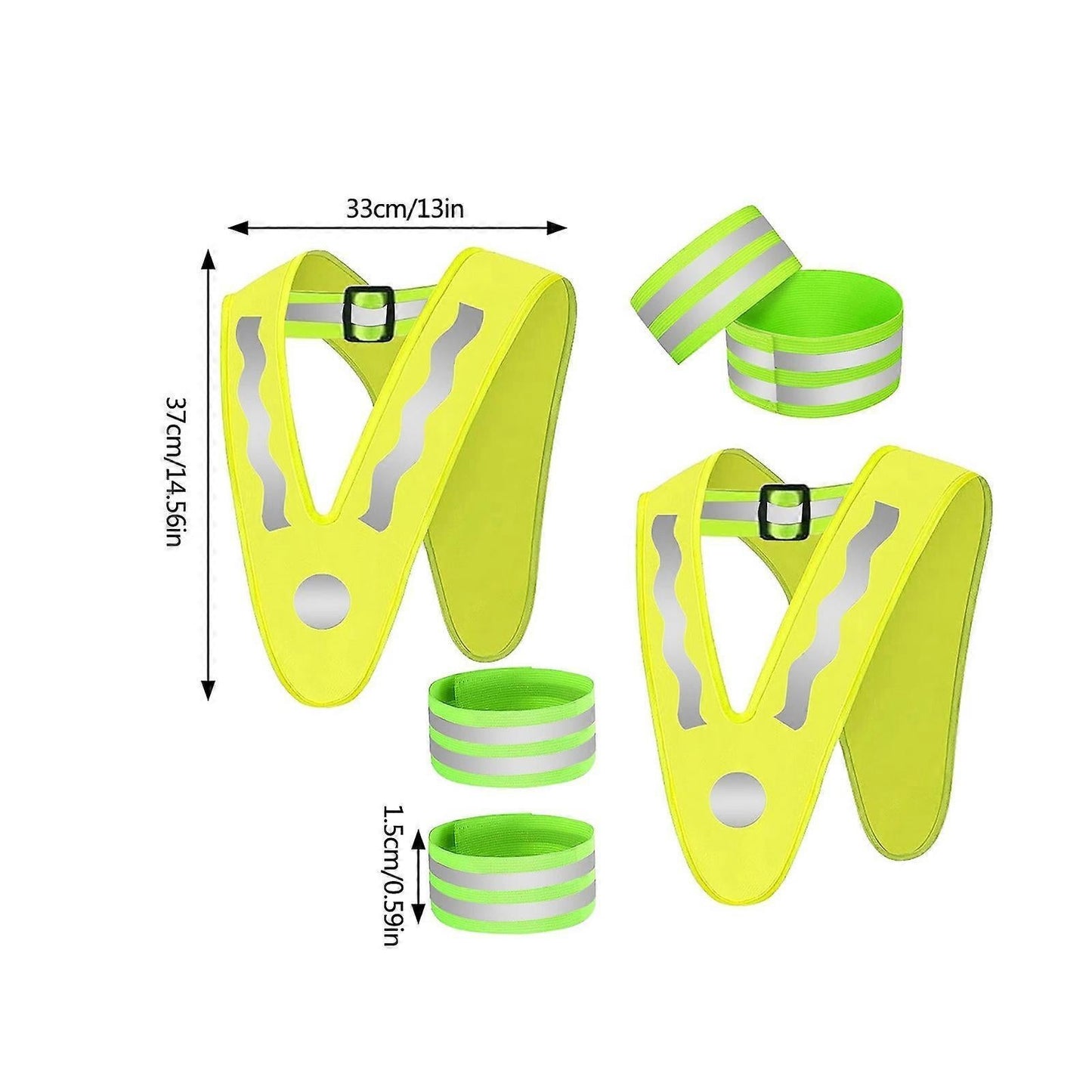 Babies Reflective Vest with Wrist Bands, Outdoor High Visibility Reflective Gear V1263-JX-3825