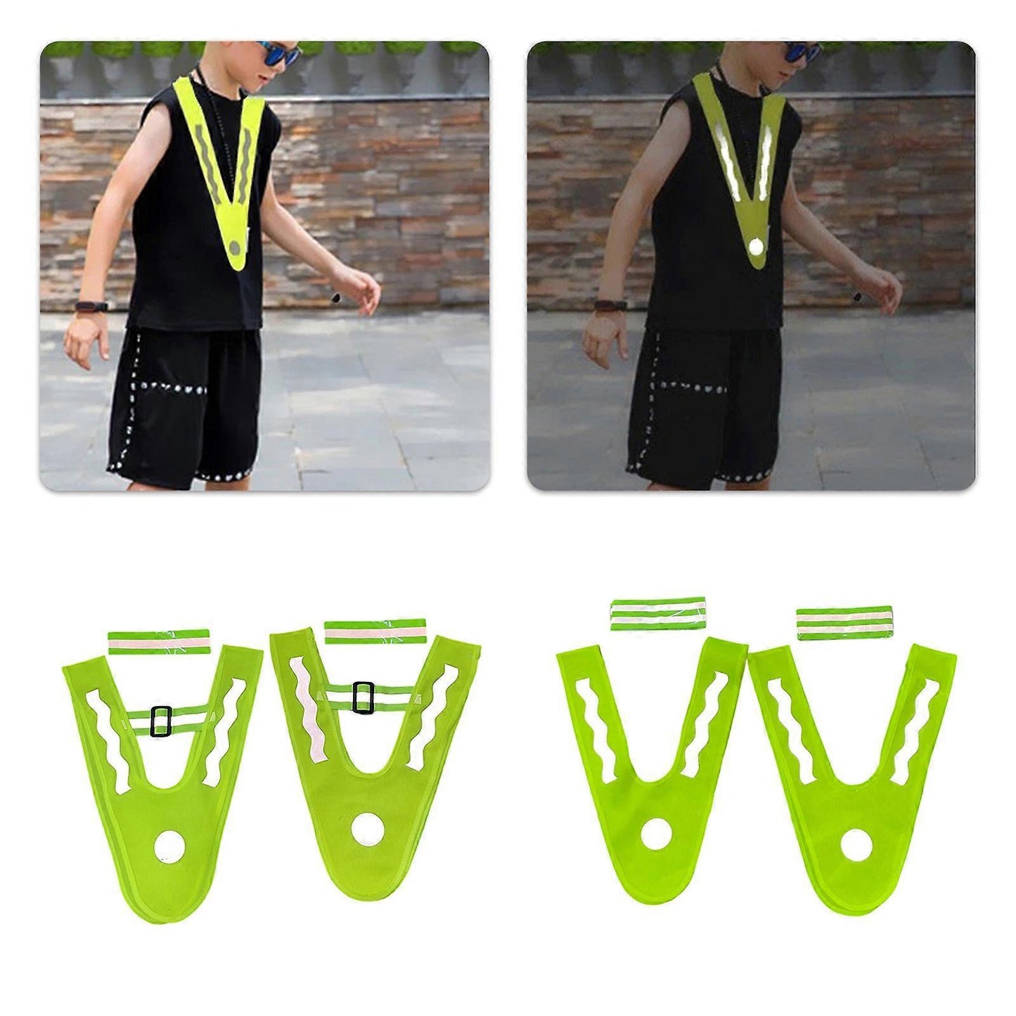 Babies Reflective Vest with Wrist Bands, Outdoor High Visibility Reflective Gear V1263-JX-3825