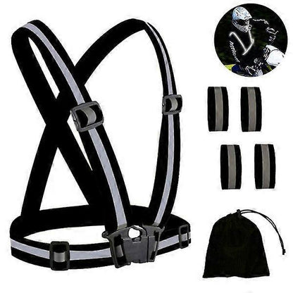 Reflective Gear for Night Running, Walking, Jogging with Hi-Vis Bands V1263-JX-3826