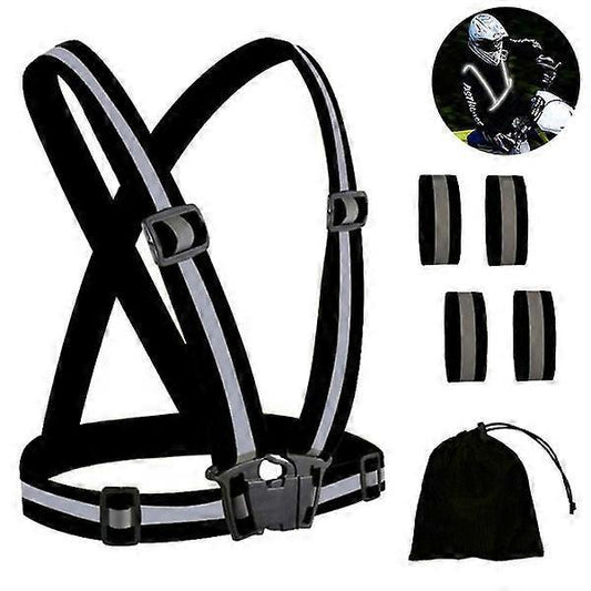 Reflective Gear for Night Running, Walking, Jogging with Hi-Vis Bands V1263-JX-3826