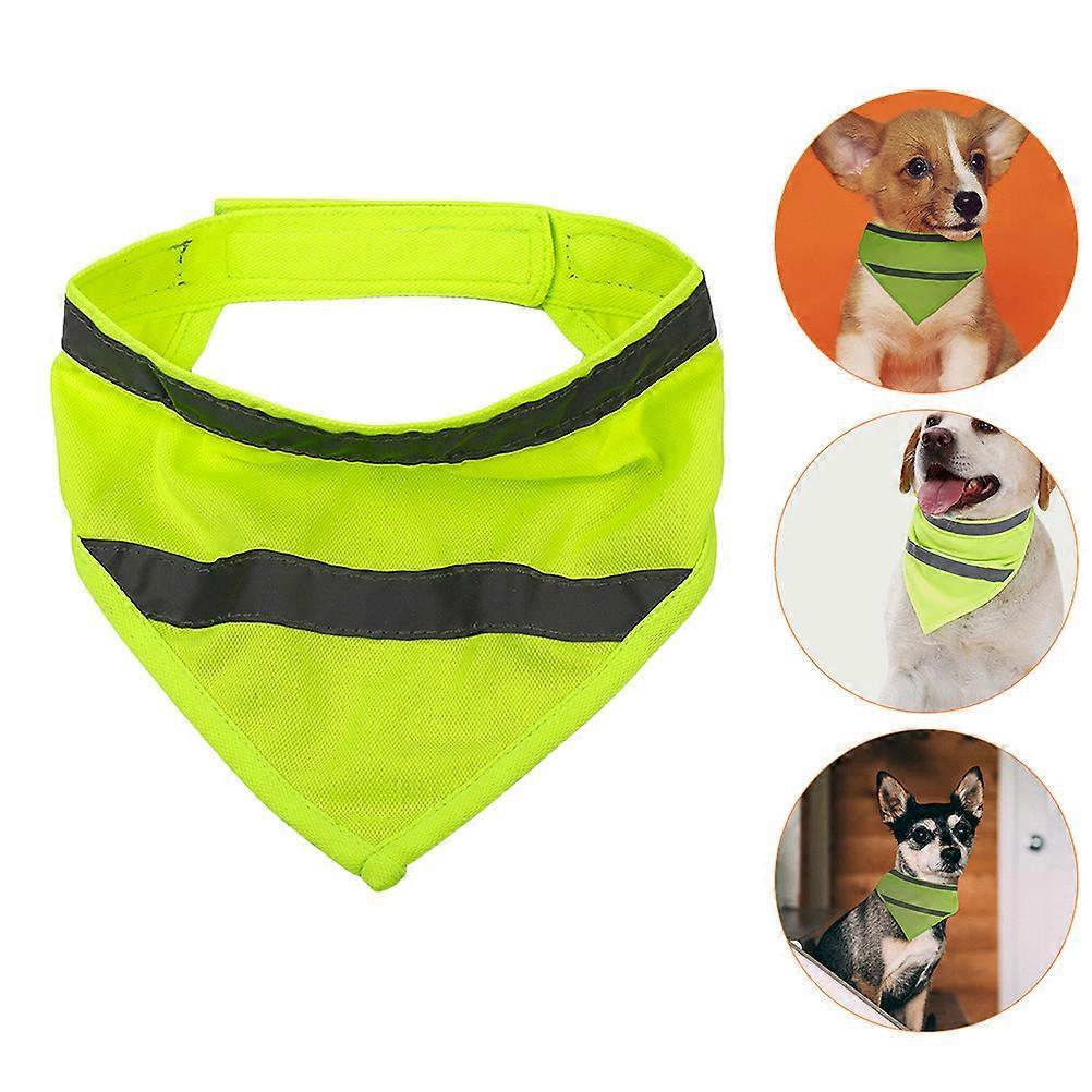 Reflective Dog Scarf, Reusable Polyester Dog Bandana Outdoor Gear - Size L V1263-JX-3828