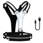 USB LED Running Vest with Belt Bag, Reflective Gear for Runners, Biking, Night Sports V1263-JX-3830