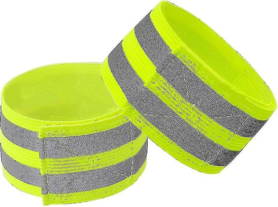 High Visibility Reflective Bands for Wrist, Arm, Ankle, Adjustable Elastic Night Gear V1263-JX-3831