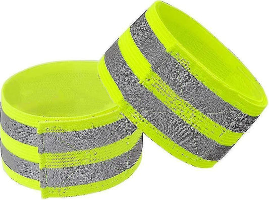 High Visibility Reflective Bands for Wrist, Arm, Ankle, Adjustable Elastic Night Gear V1263-JX-3831