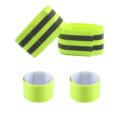 4pcs Reflective Bands for Arm, Ankle, Leg, High Visibility Running Gear V1263-JX-3833