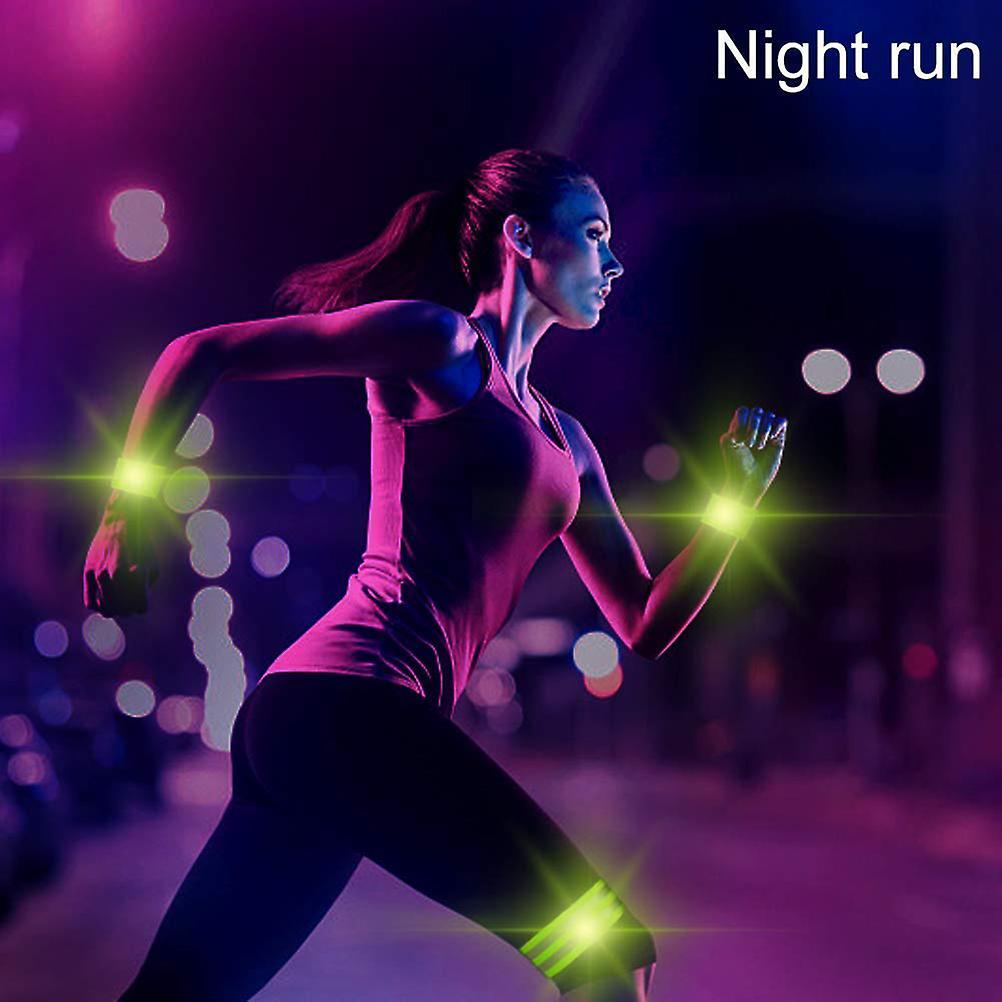 4pcs Reflective Bands for Arm, Ankle, Leg, High Visibility Running Gear V1263-JX-3833