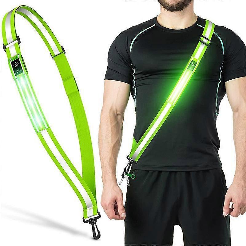 LED Reflective Belt, Rechargeable Running Gear for Walking at Night V1263-JX-3834